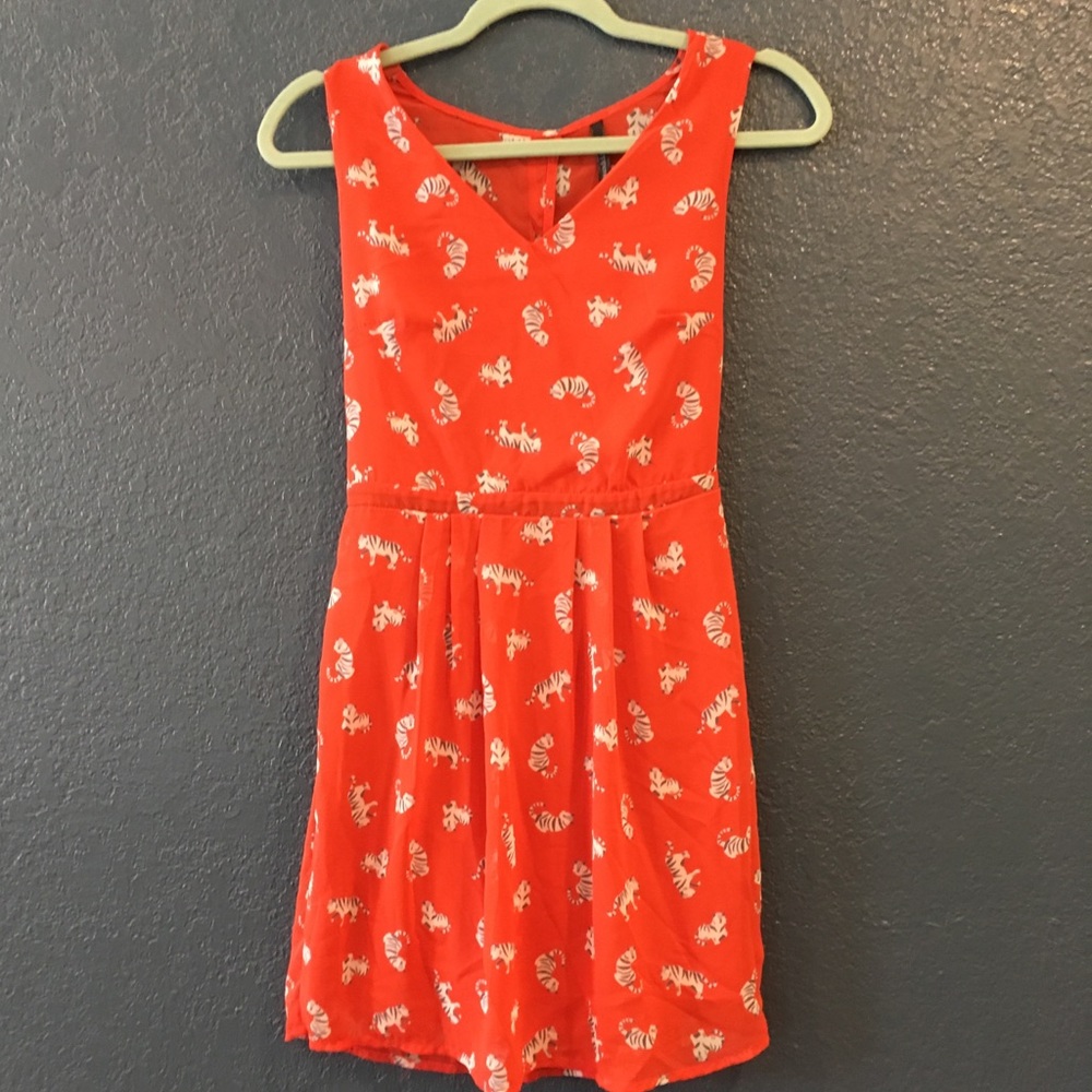 ModCloth Peppermint mini dress, cat print
